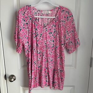 Pink Floral Women's Top